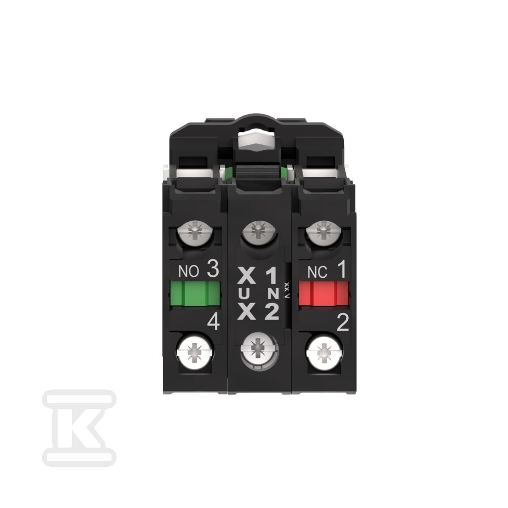 Przycisk płaski zielony LED 24V Harmony - XB5AW33B5